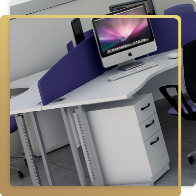 Flexi desk in office